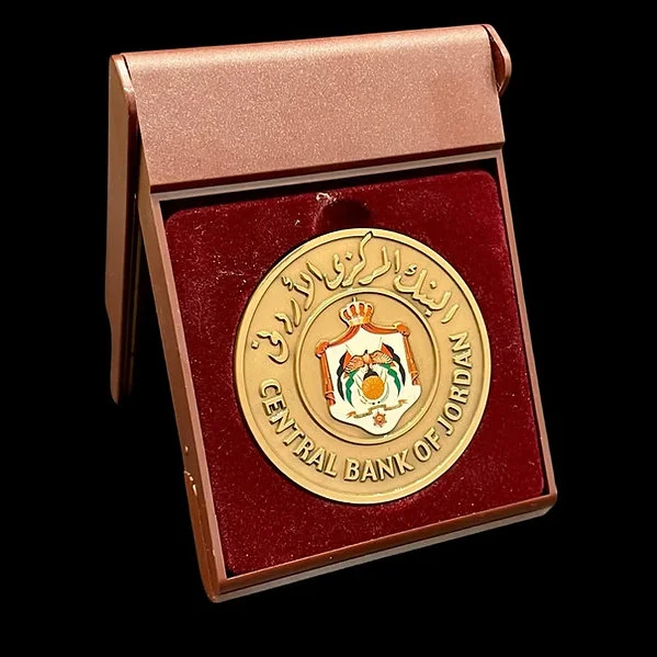 UNC Bronze Commemorative Coin Issued By The Central Bank Of Jordan In 2004