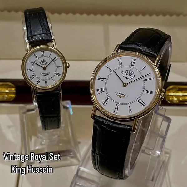 Rare Royal Longines Set Unique Dual Royal Masterpiece King Hussain