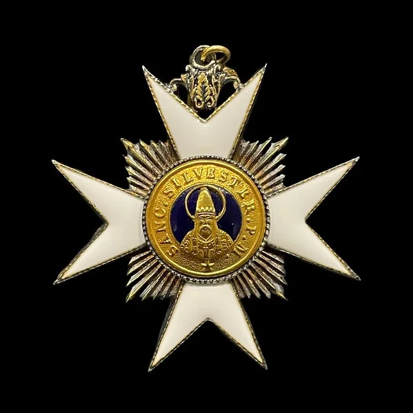 1905 RARE  Papal Medal Bestowed By Direct Decree Of The Pope - Image 3