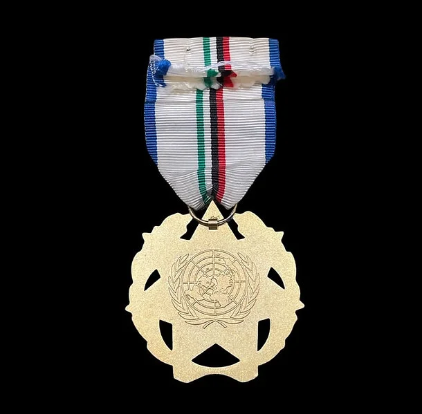 Medal - The Jordanian Peacekeeping Participation Medal King Hussein - Image 4