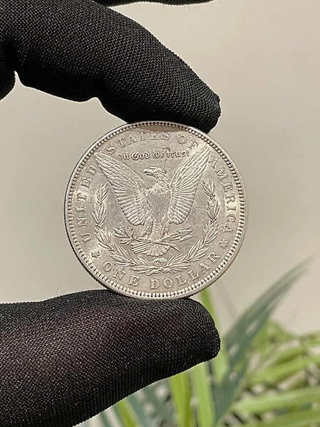 Genuine 1885 USA Fine Silver Morgan Dollar - In Excellent Condition - Image 2