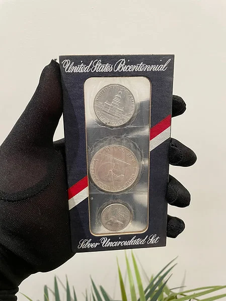 Fine Silver Proof Set USA - 1,1/2,1/4 Dollar Liberty 1979