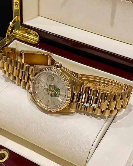 RARE Sovereign Rolex Arabic UAE Military Edition, Day Date Gold - Image 12