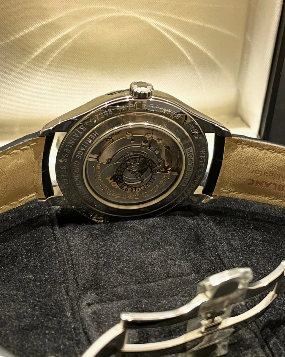 Montblanc Heritage Dual Time Automatic Silver Dial 112540 - Image 4