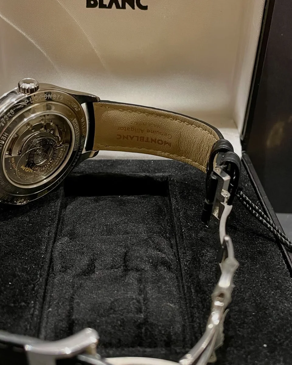 Montblanc Heritage Dual Time Automatic Silver Dial 112540 - Image 5