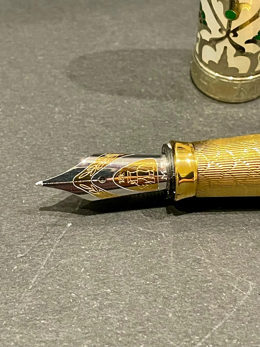 Michel Perchin Imperial White Enamel Limited Edition Fountain Pen – No. 88/88 - Image 4