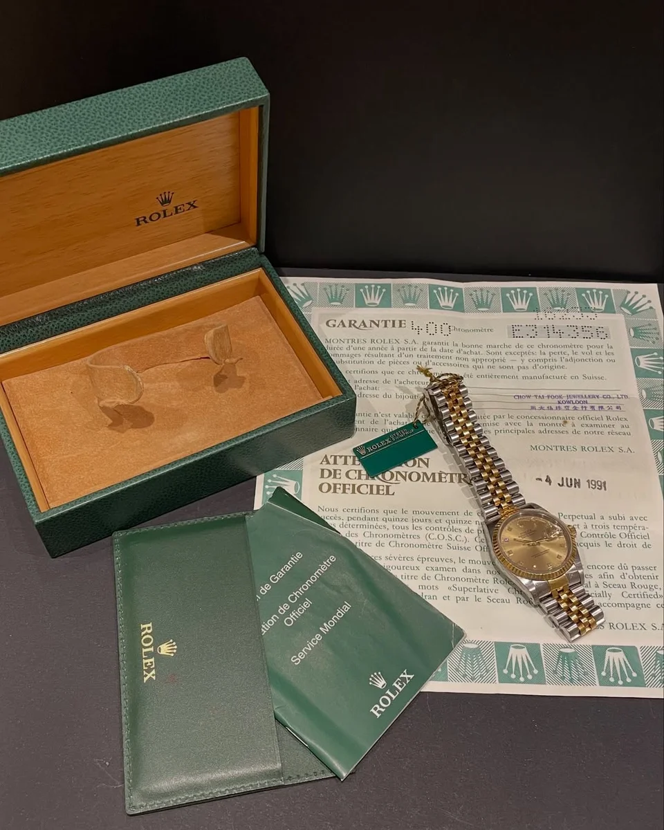 1990 Rolex Datejust Reference 16233 Complete Set - Image 8