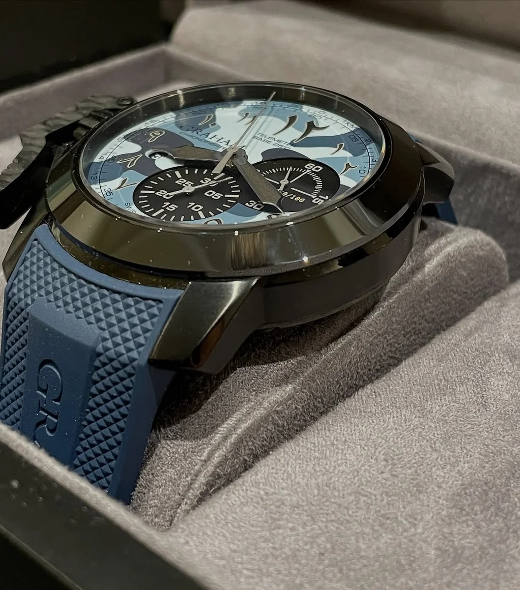 Rare Arabic Graham Chronofighter Edition Known Blue Ocean - Image 3