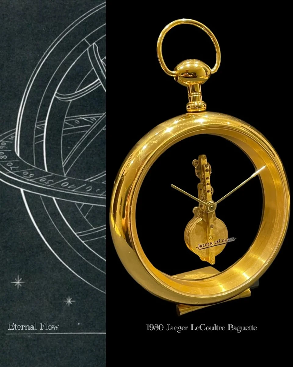 1980 Jaeger-LeCoultre Desk O'clock Floating Movement