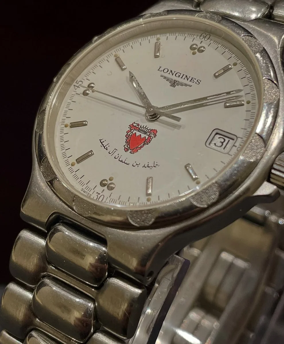 1990 Rare Longines Sheikh Khalifa bin Salman Al Khalifa - Image 11