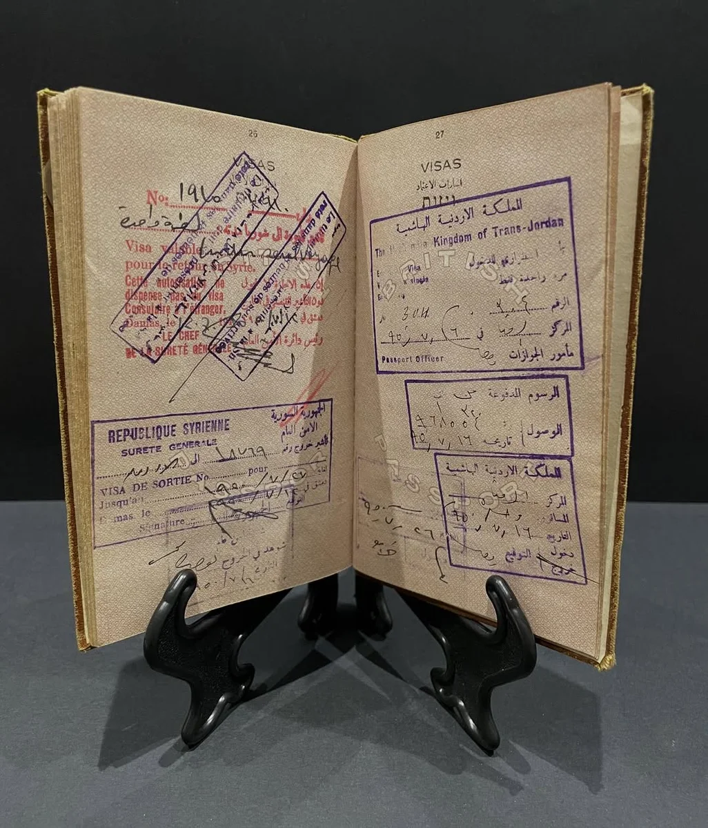 Historical Rarity – 1942 Document Palestine Passport Complete Book - Image 7