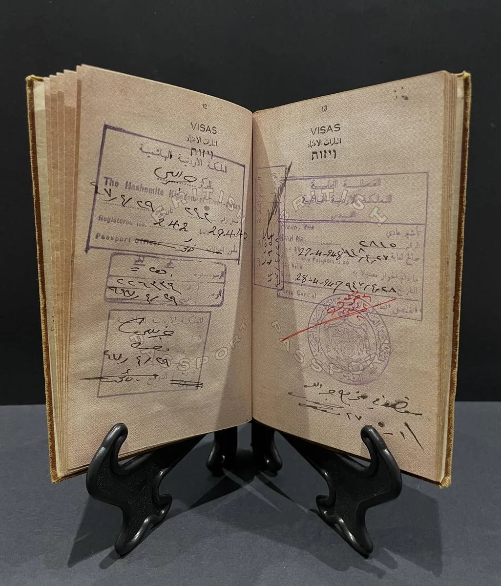 Historical Rarity – 1942 Document Palestine Passport Complete Book - Image 10