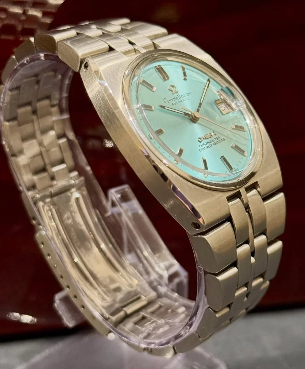 Rare Omega Constellation Sky Blue 1969 Steel - Image 2