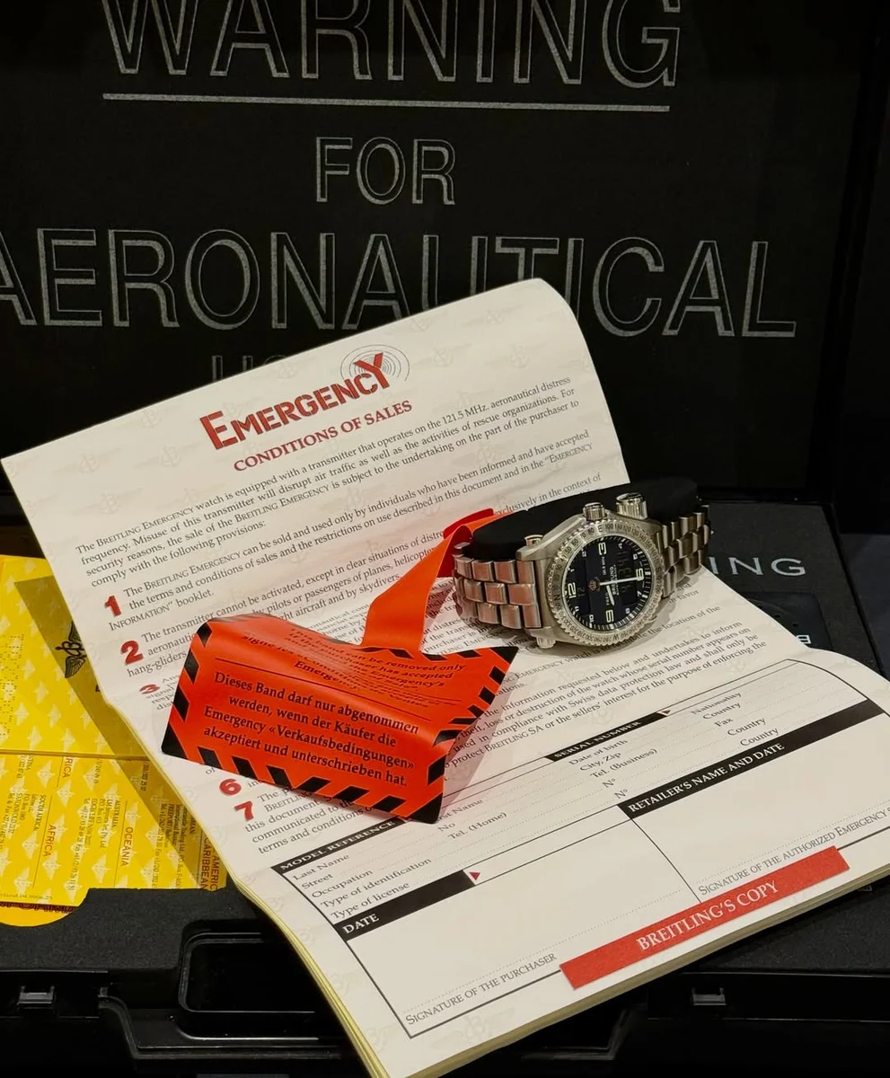 Ultra Rare Royal Edition Breitling Emergency Lock Zero King Abdallah II - Image 6