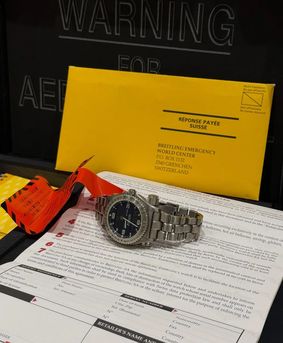 Ultra Rare Royal Edition Breitling Emergency Lock Zero King Abdallah II - Image 9