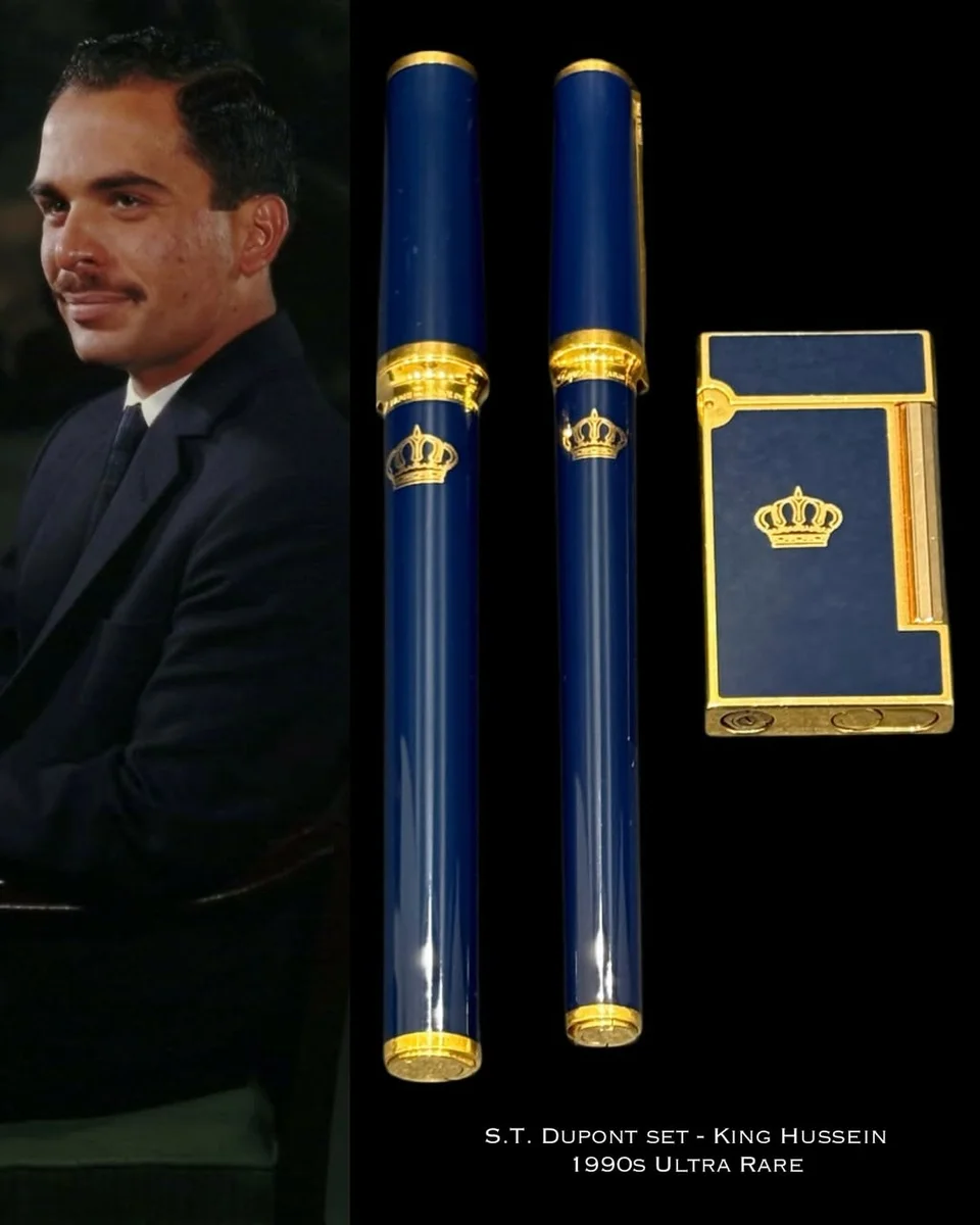 Rare Royal Protocol Edition1990 S.T. Dupont Set King Hussain