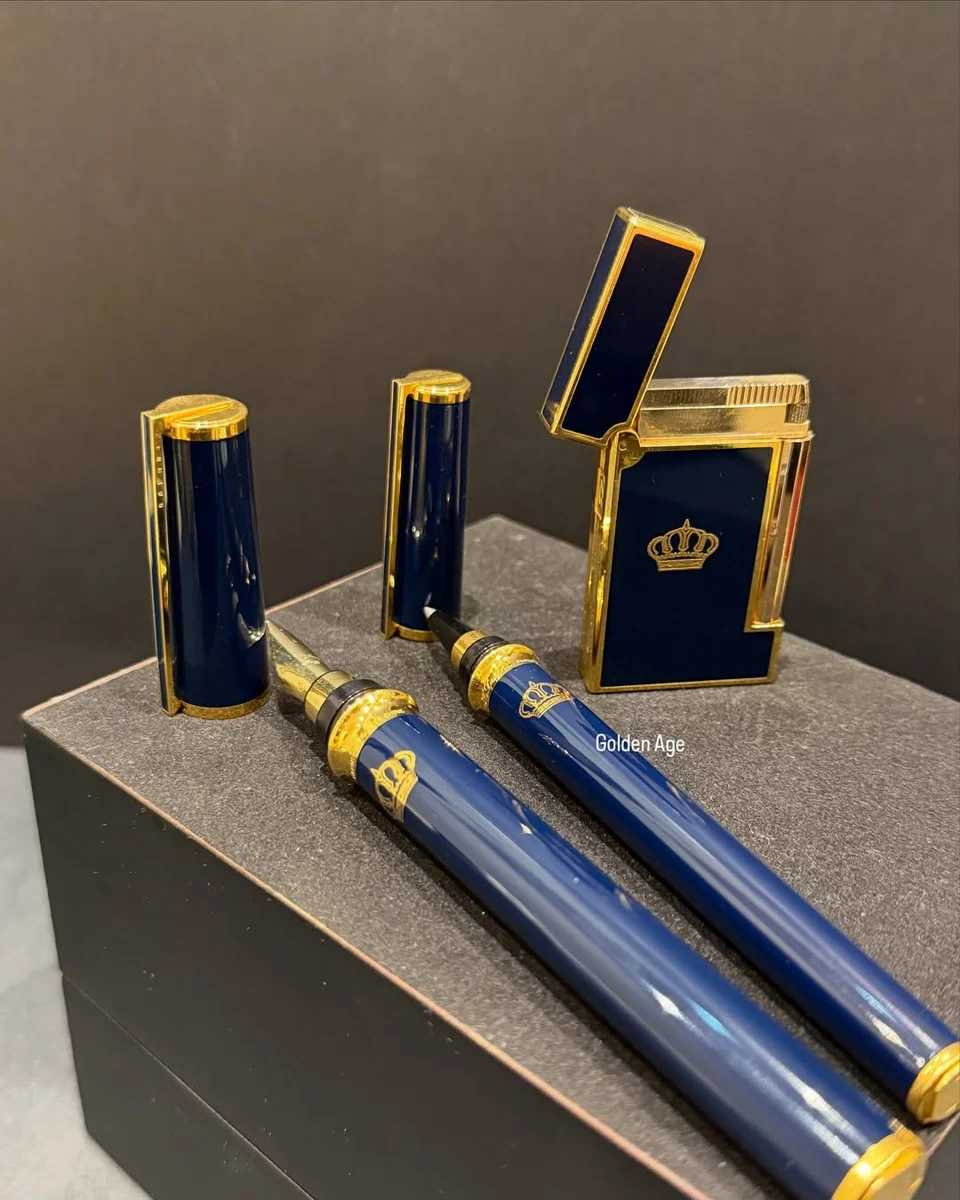 Rare Royal Protocol Edition1990 S.T. Dupont Set King Hussain - Image 5