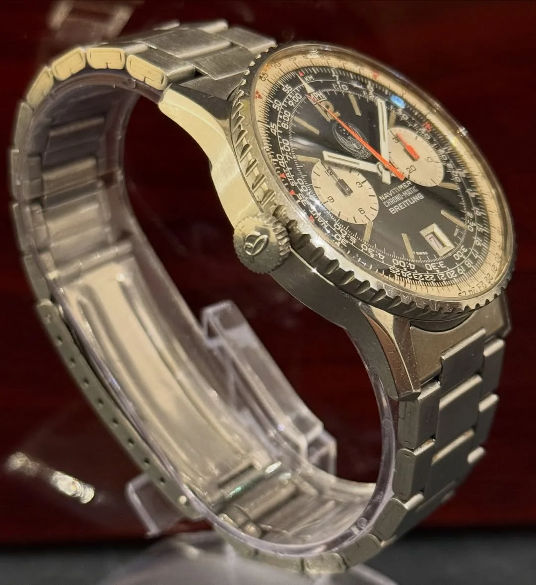 Rare 1970 Breitling Chrono-Matic First Military Edition UAE Armed Forces - Image 3