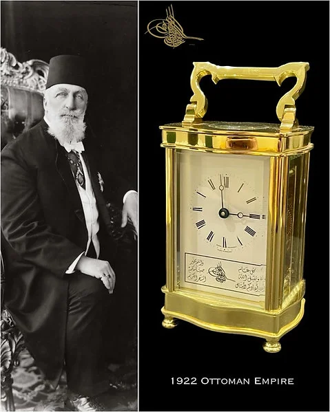 Rare 1922 Ottoman Empire Desk O'clock - Sultane Gift Ultra Rare