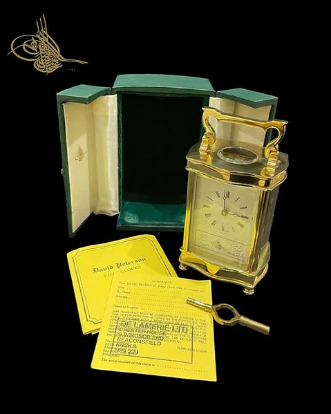 Rare 1922 Ottoman Empire Desk O'clock - Sultane Gift Ultra Rare - Image 13