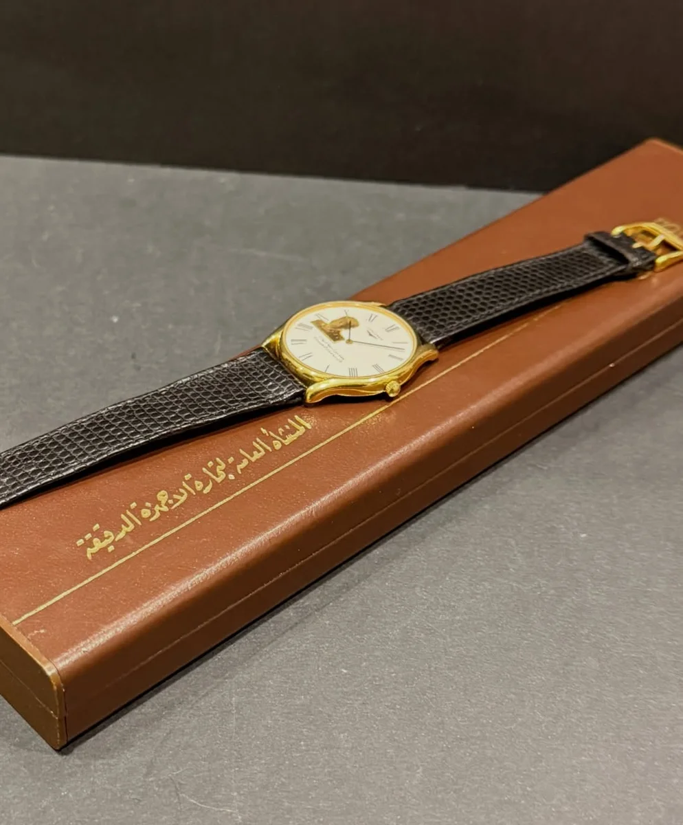 Ultra Rare Longines 1982 Engraved Big Size Edition Saddam Hussain - Image 9