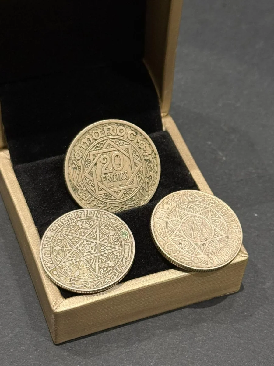 Rare 1-10-20 Franck Morocco 1366H - Silver and Nickle - Image 2