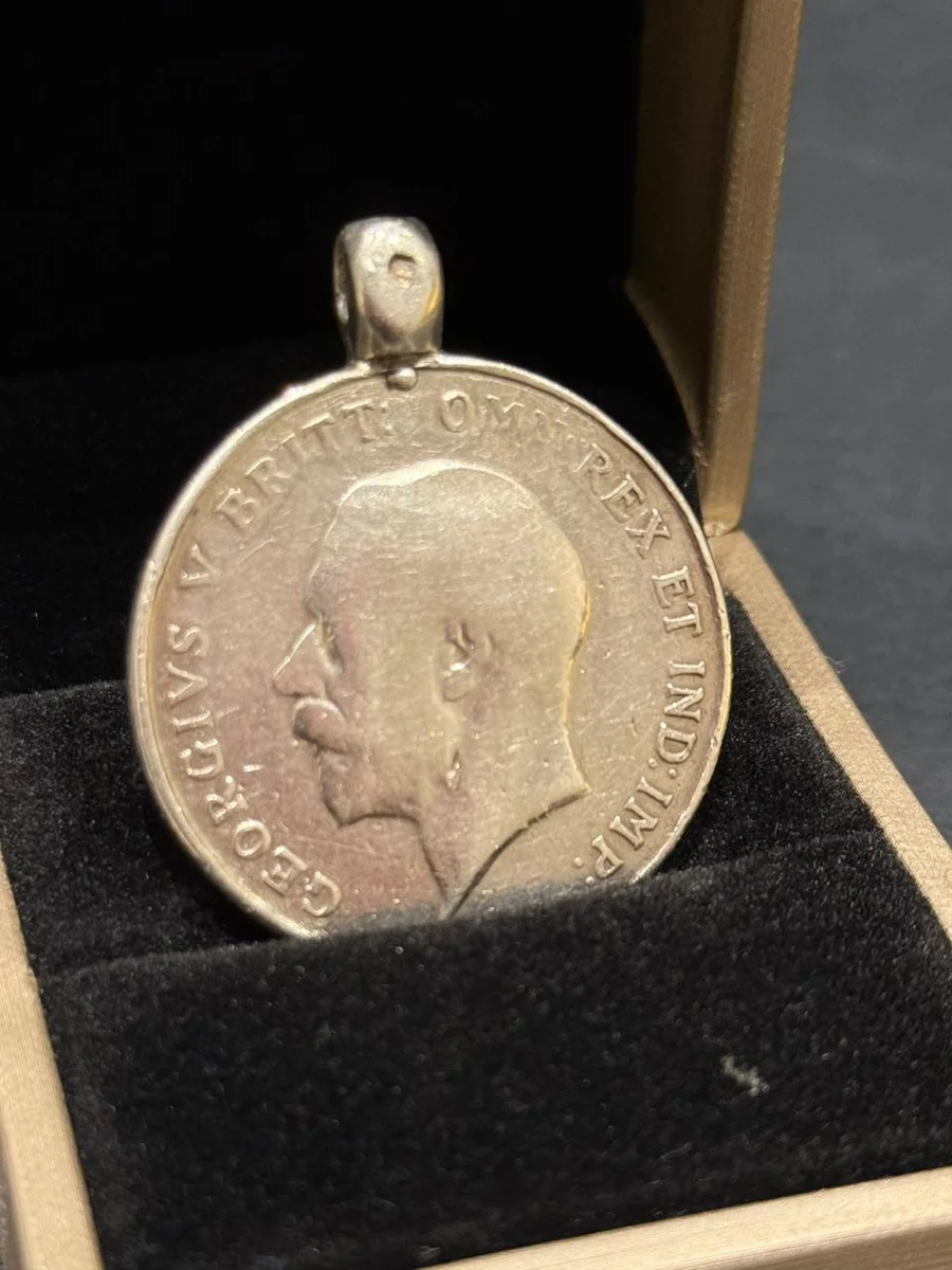 Rare 1918 King George Medal Fine Silver