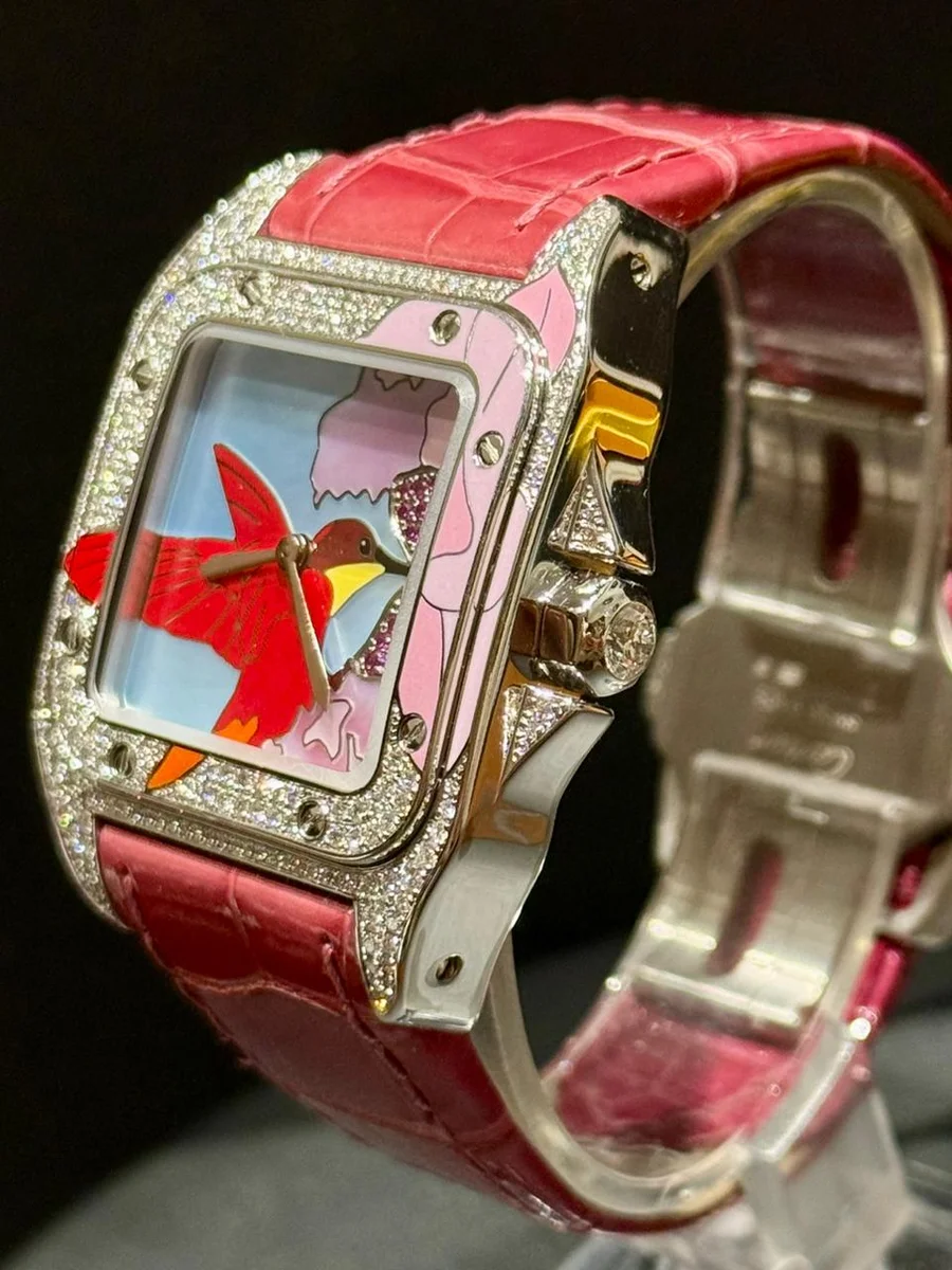 Rare Santos Dumont Art Bird By Cartier - Extremely Rare Artwork Timepiece - Image 2