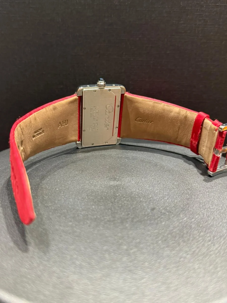 Rare Divan Tank By Cartier - Timeless Geometry Framed In Diamonds. - Image 6