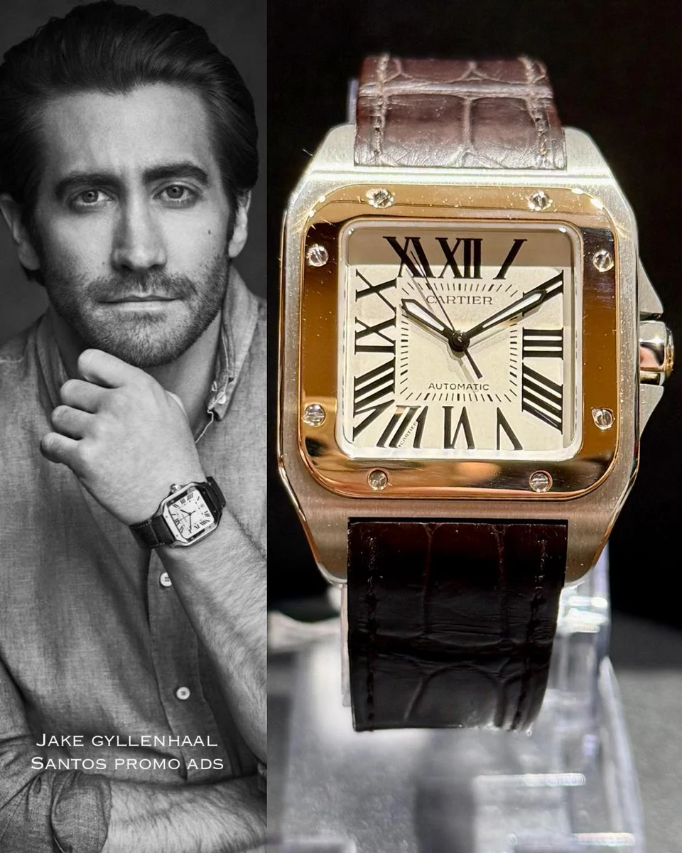 Cartier 100 Santos Steel/Gold An Icon Of Modern Masculine Elegance.