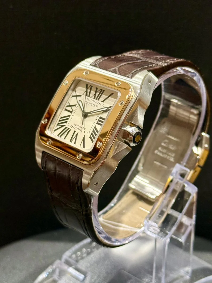 Cartier 100 Santos Steel/Gold An Icon Of Modern Masculine Elegance. - Image 4
