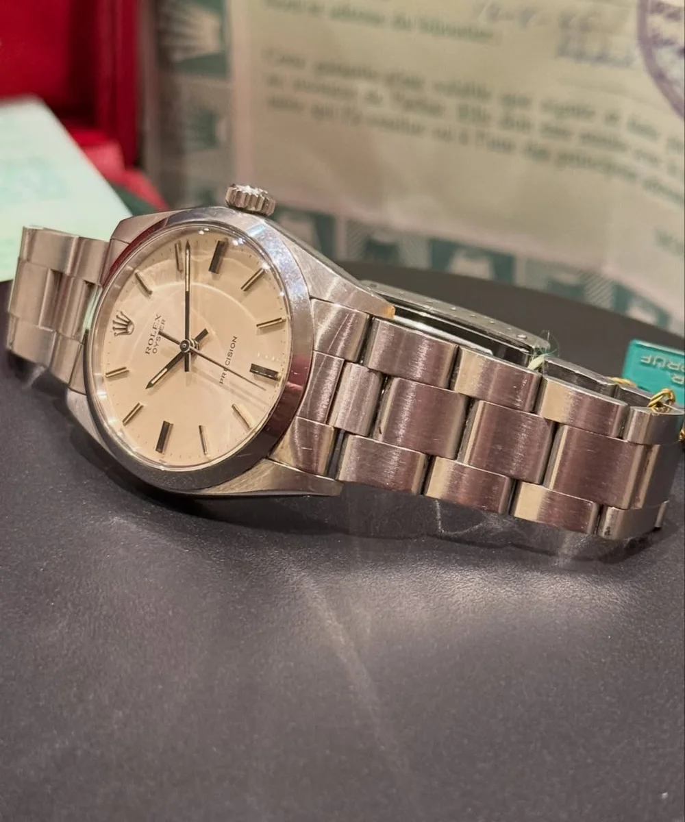Rare Rolex Oyster Date Precision 1980 Edition Ivory Complete Set Very Special - Image 3
