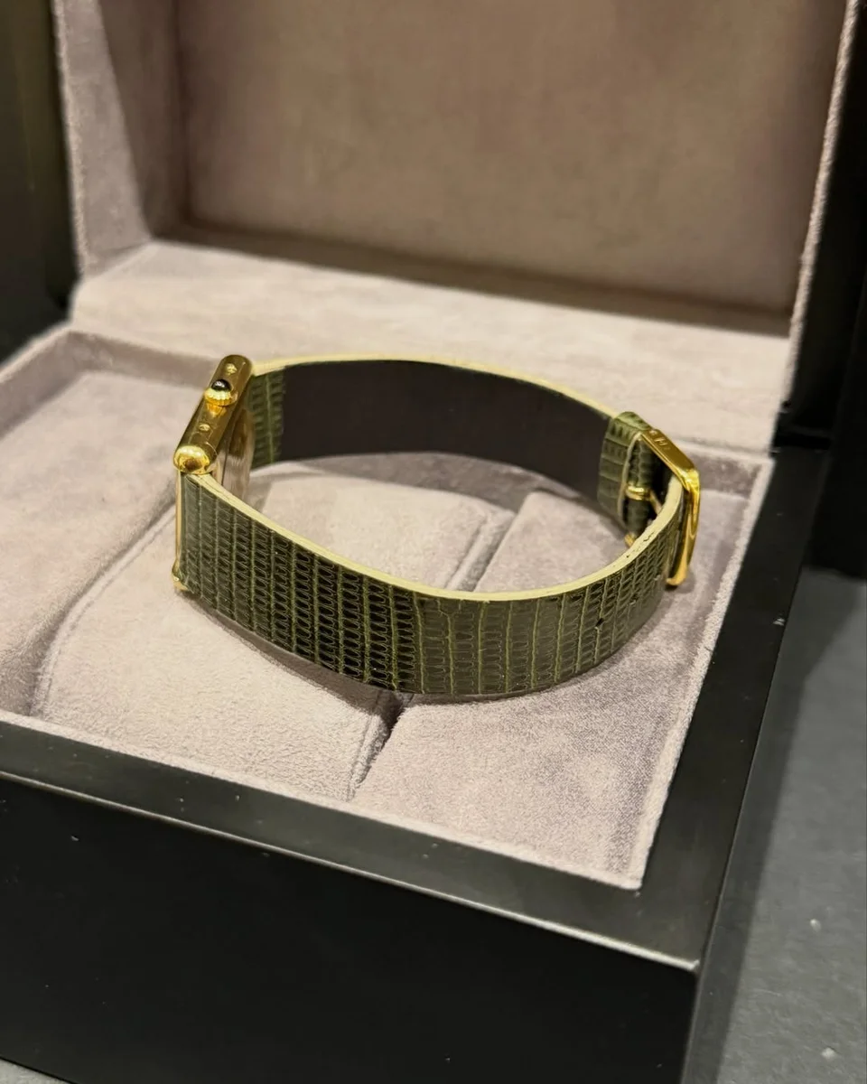 Rare 1978 Cartier Tank Ivory 925 Sterling Silver And Gold-Plated - Image 6