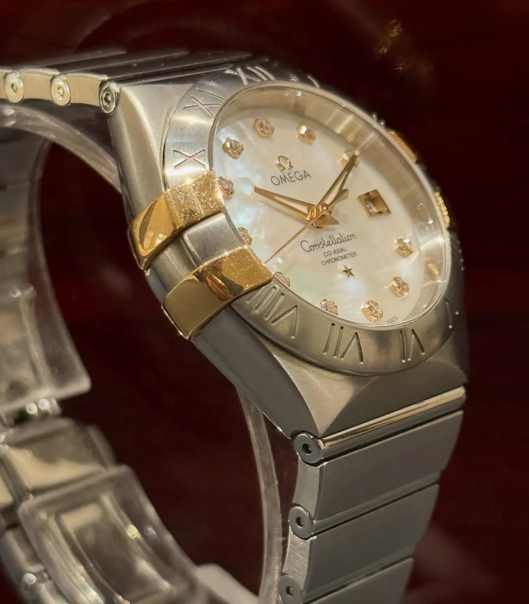 Rare Omega Constellation Ladies Masterpiece 32 Mm MOP Fine Diamonds - Image 2