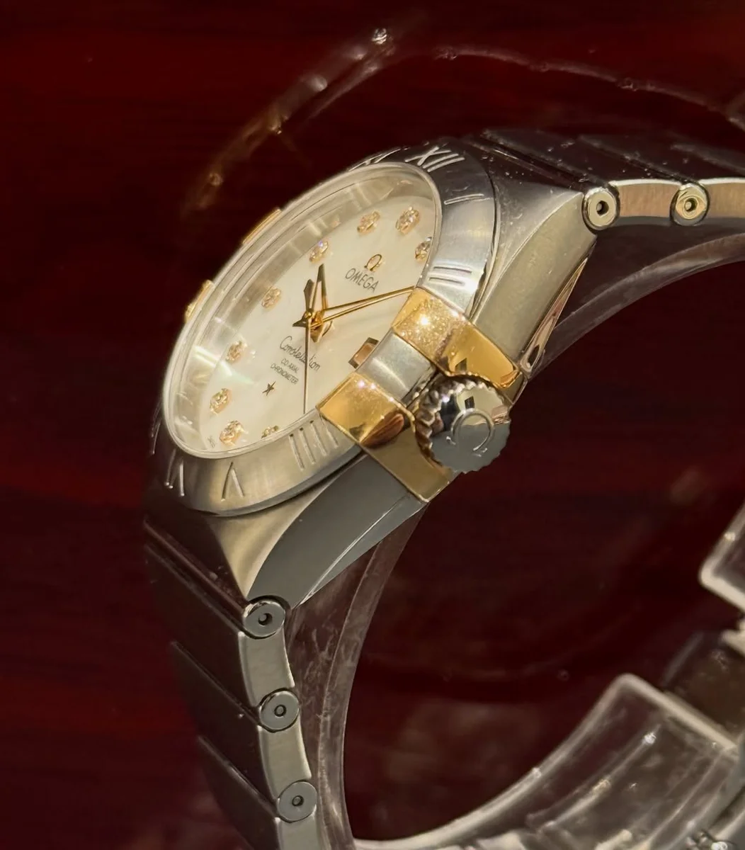 Rare Omega Constellation Ladies Masterpiece 32 Mm MOP Fine Diamonds - Image 3