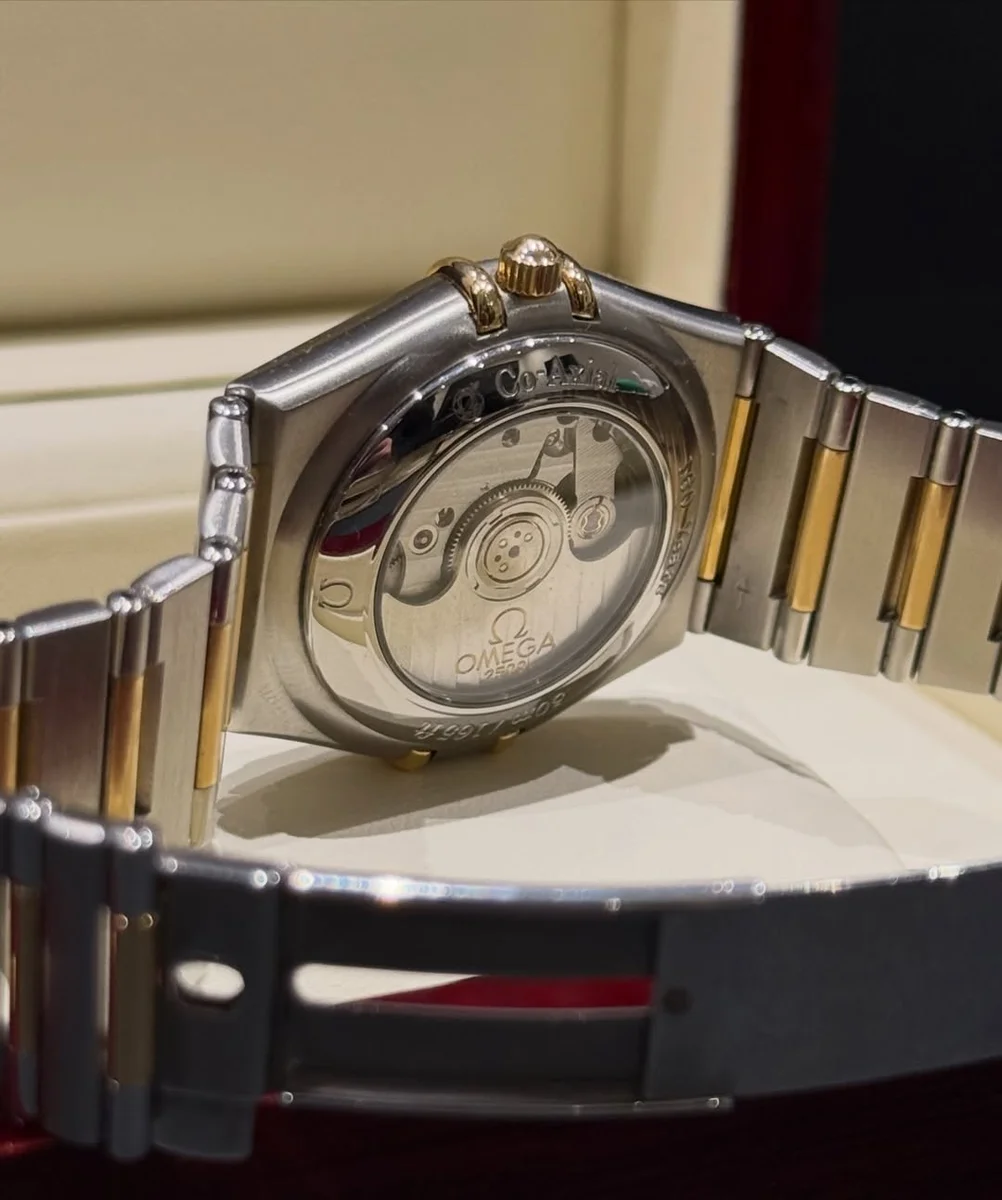 Omega Co-Axial Constellation Gold Steel Diamonds Large Case - Image 9