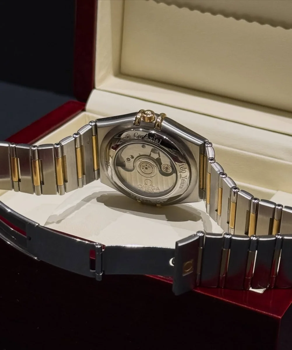 Omega Co-Axial Constellation Gold Steel Diamonds Large Case - Image 10