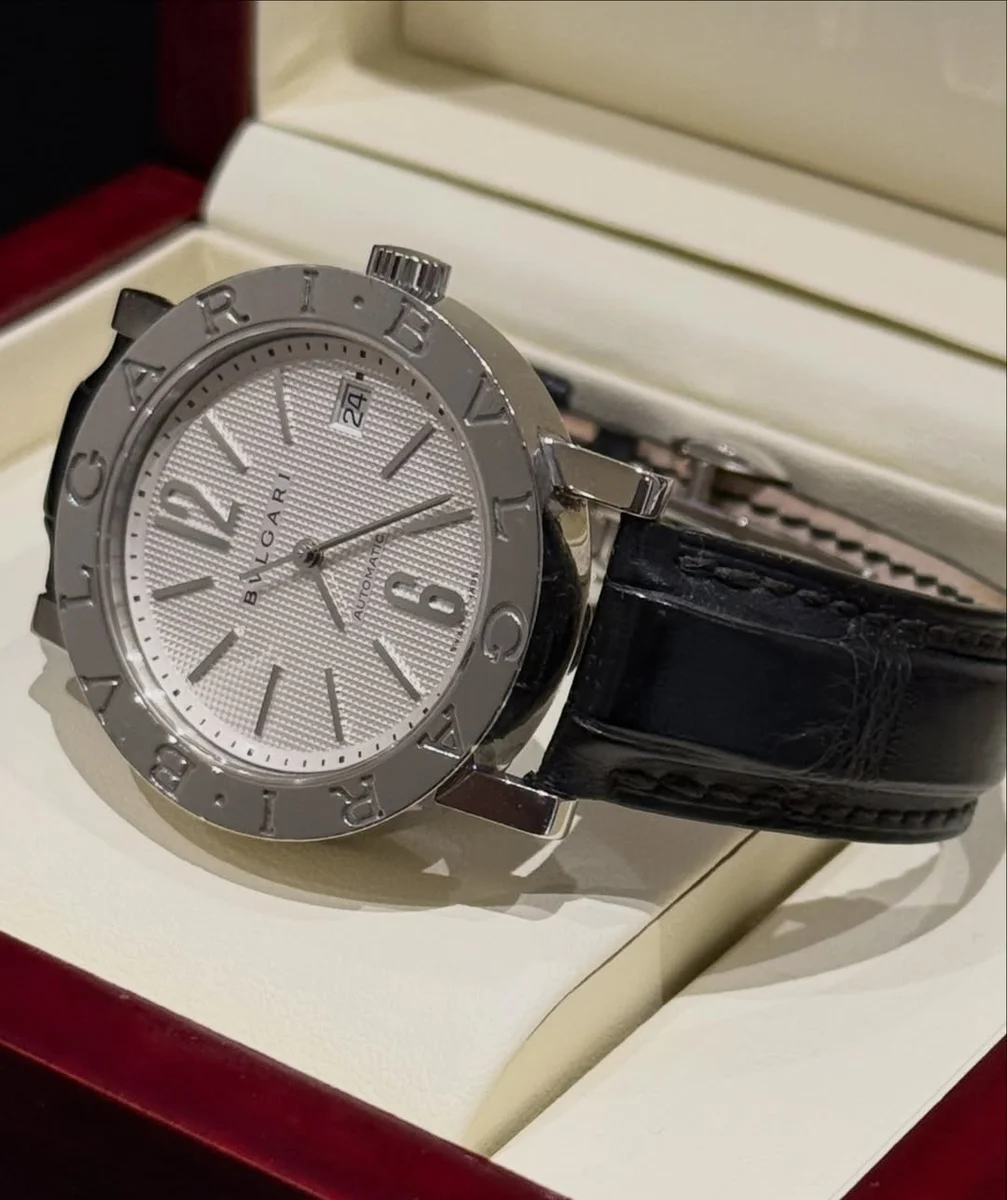 Bvlgari BB 2006 Iconic Design Steel Leather - Image 4