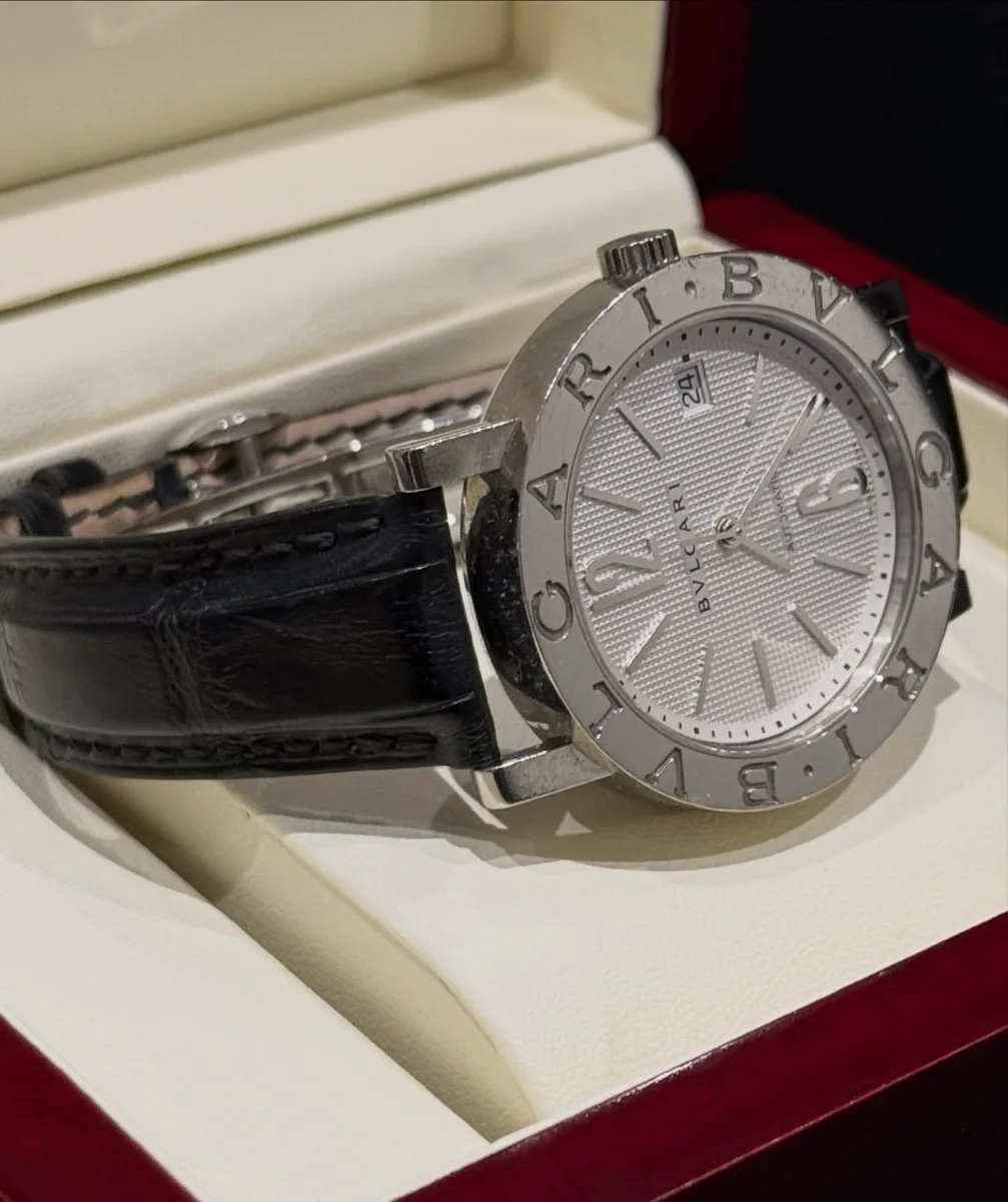 Bvlgari BB 2006 Iconic Design Steel Leather - Image 5