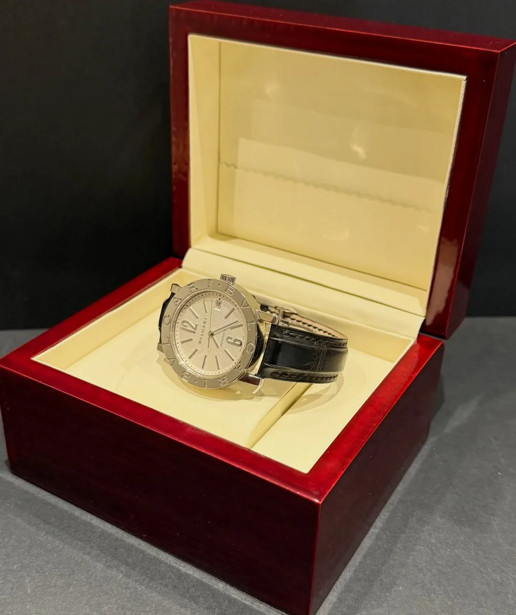 Bvlgari BB 2006 Iconic Design Steel Leather - Image 8